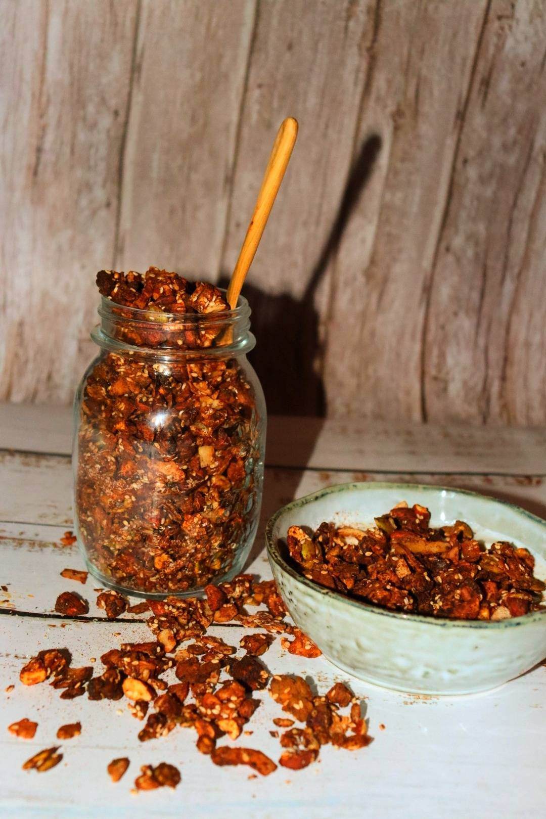Granola mandel,valnötter 