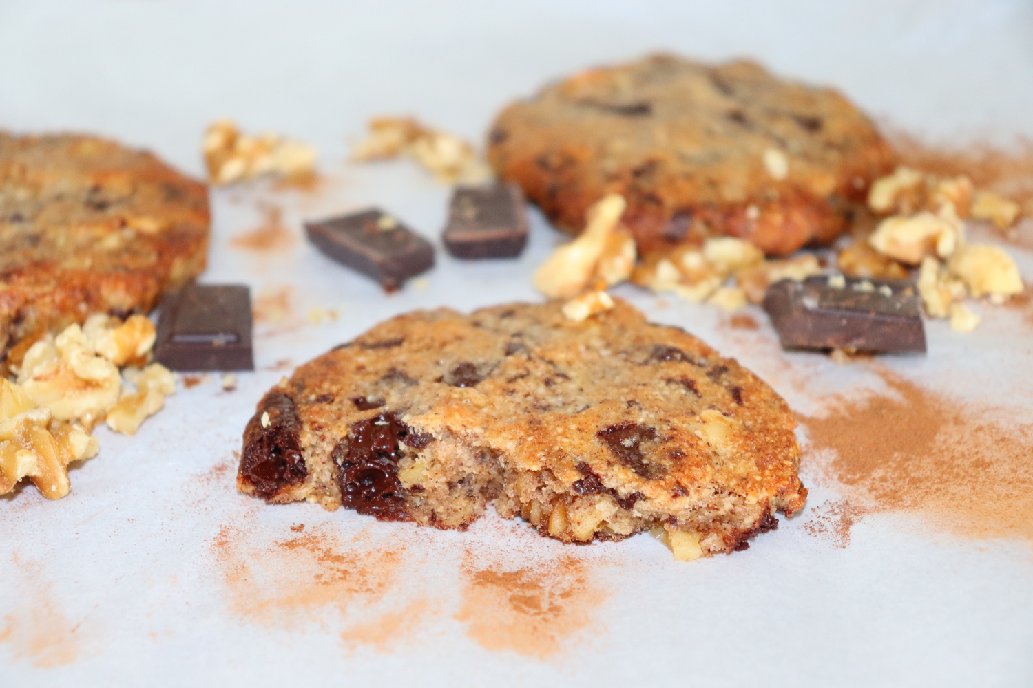 LCHF chocolate walnuts cookies