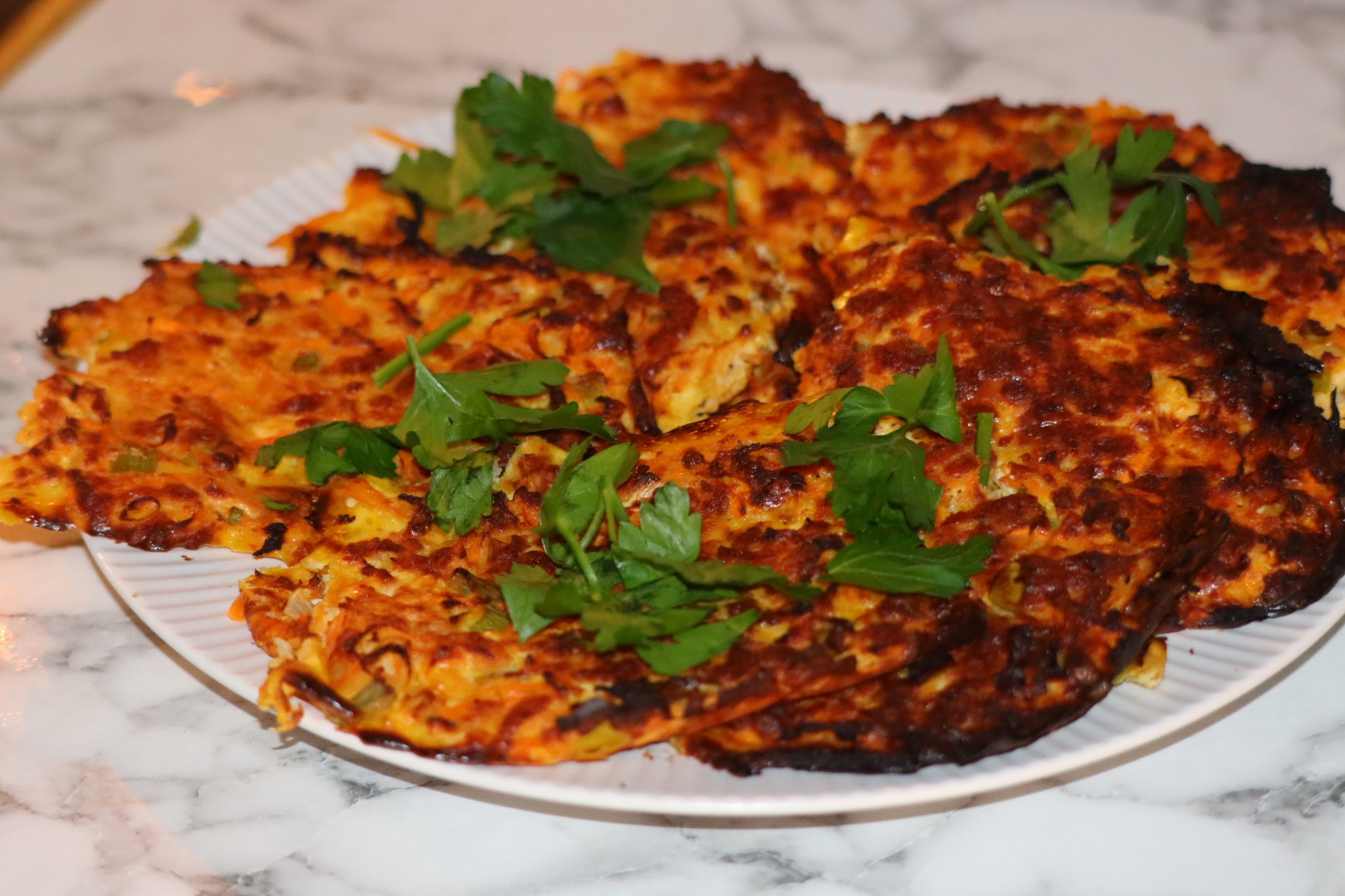 LCHF Halloumi och morotsbiffar