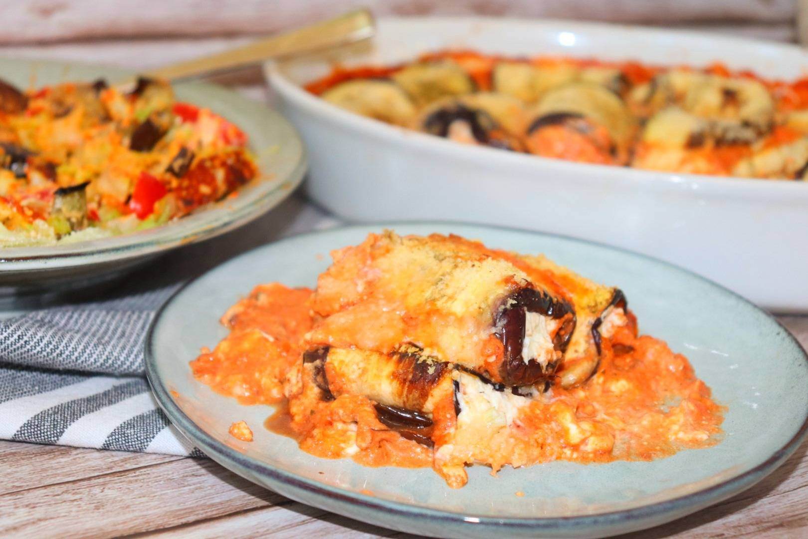 Aubergine cannelloni