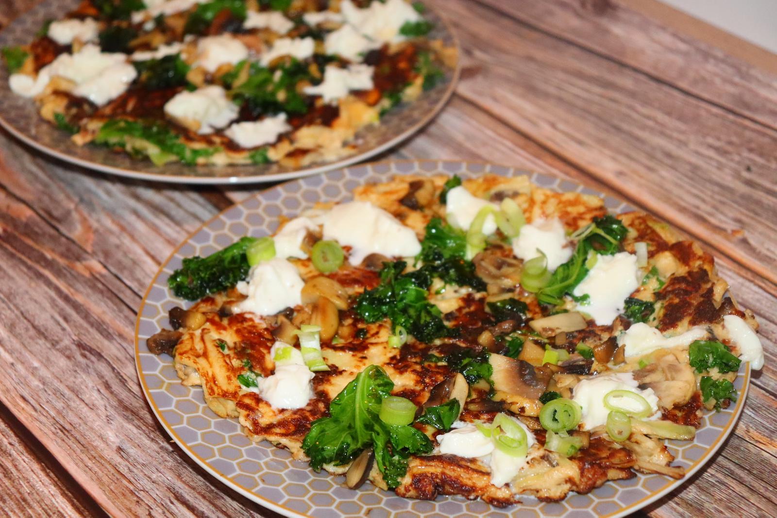 LCHF Okonomiyaki – japansk kålpannkaka